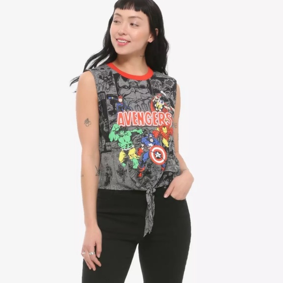🆕 PLUS AVENGERS COMIC BOOK TANK TOP 🆕 - Picture 2 of 4